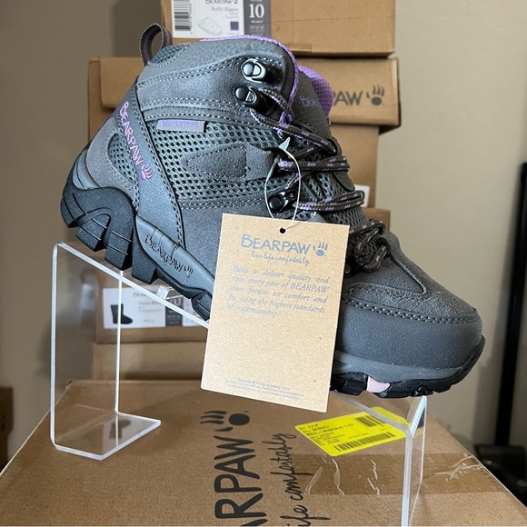 Bearpaw Corsica Grey Purple Hiking Boot - Picture 3 of 5